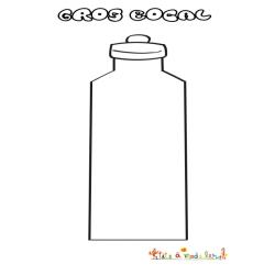Coloriage d'un bocal haut