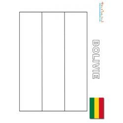 Coloriage drapeau Bolivie
