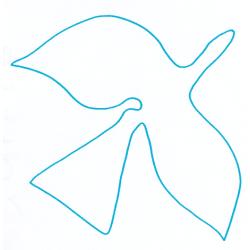 Coloriage d'un oiseau de Braque n°2