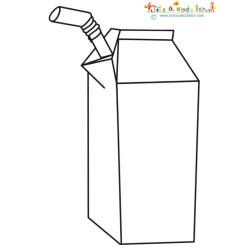 Coloriage d'une brique de boisson