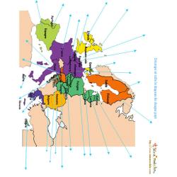 Imprimer l'activité sur les noms des pays d'Europe 