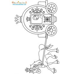 Coloriage du carrosse de Cendrillon