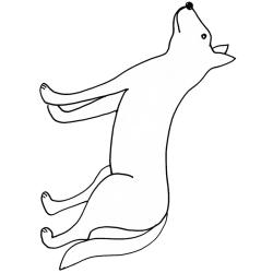coloriage d'un chacal