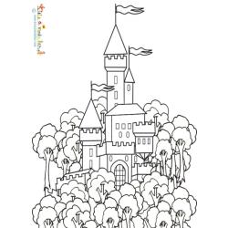 Coloriage du château du roi