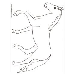 Coloriage d'un cheval dessin 18