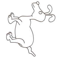 coloriage d'un chien aux longues oreilles