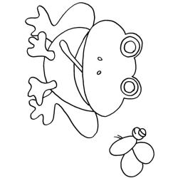 Coloriage d'un grosse grenouille