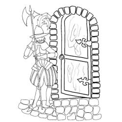 Coloriage d'un chevalier espagnol