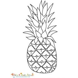 Ananas à colorier