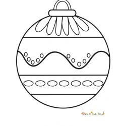 Grosse boule décorée de vagues et ronds