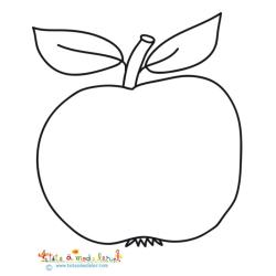 Coloriage d'une belle pomme