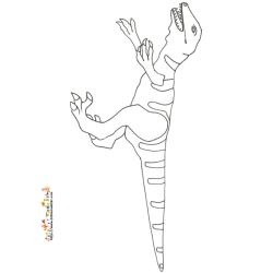 Coloriage velociraptor