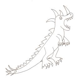 Coloriage allosaure