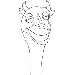 Imprimer le modèle de dragon en carton
