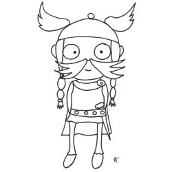 coloriage du gaulois aux grosses moustaches