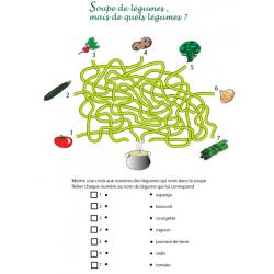 Jeu de fils mêlés : la soupe de légumes
