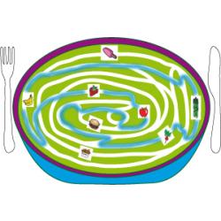 solution du Jeu de labyrinthe : 5 fruits et legumes