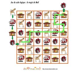 Solution du jeu de suite logique : la magie de Noël