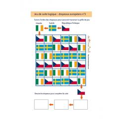 jeu de suite logique : drapeaux européens n°3