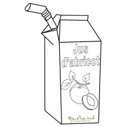 Coloriage jus d'abricot
