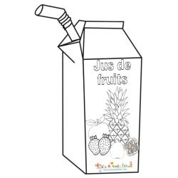 Coloriage jus de fruits