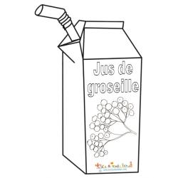 Coloriage jus de groseille