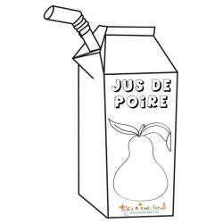Coloriage jus de poire