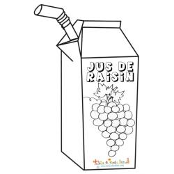 Coloriage jus de raisin