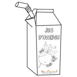Coloriage jus d'orange