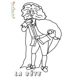 Coloriage de la Bête