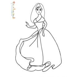 La Belle à colorier