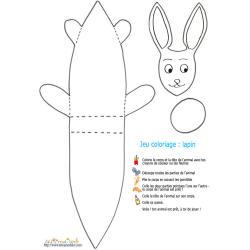 Jeu coloriage lapin à imprimer