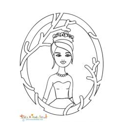 Portrait princesse au petit pois