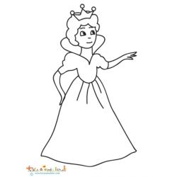Coloriage de la reine