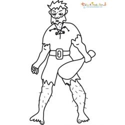 Coloriage du géant à imprimer