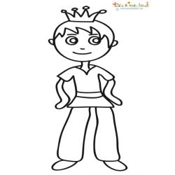 Coloriage du jeune prince