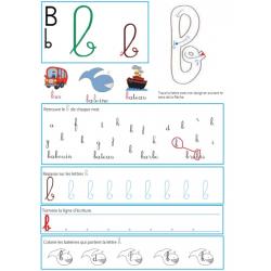 Imprimer la page du " b " pour le livre GS / CP sur les minuscules