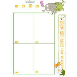 loto des mots : B-D-M-S planche 3 taupe