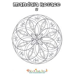 Mandala rosace façon vitrail