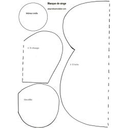 Masque singe : imprimer le gabarit