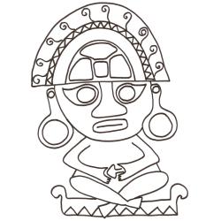 Statuette d'Amérique centrale