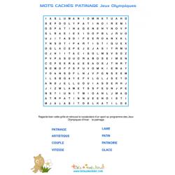 Patinage mots cachés