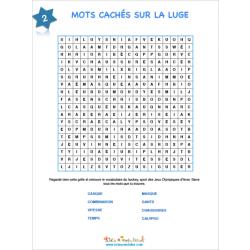 Luge - mots cachés 2