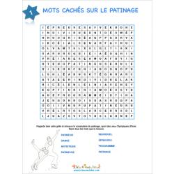 Patinage - mots cachés 1
