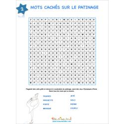 Patinage artistique mots cachés 2