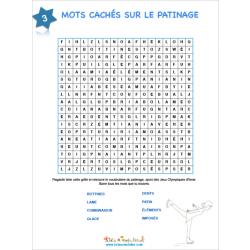 Patinage mots cachés 3