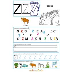 Page de lecture - écriture : le Z 