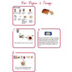 Imprimer la recette du pain d'épices à l'orange