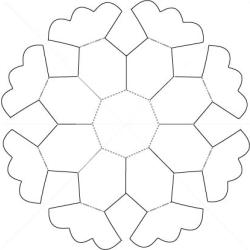 Modèle de Panier pétales de fleur