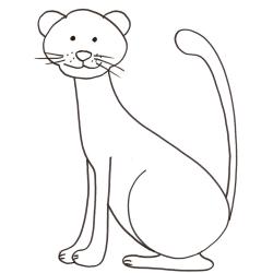 coloriage d'une panthère